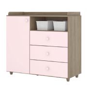 C�moda Cafun� cor Rustico e Rosa Ch�